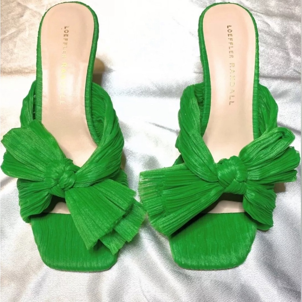 Loeffler Randall Claudia Clover Pleated Bow Mule